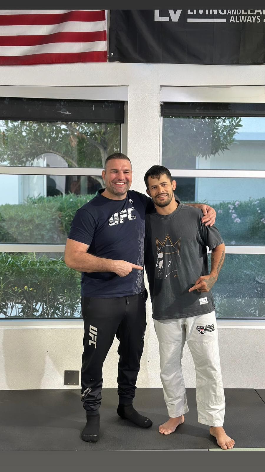 Professor Rafael Domingos with Shogun Rua